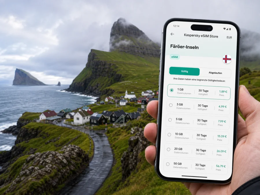 Vagar eSIM: Internet auf den Färöer-Inseln