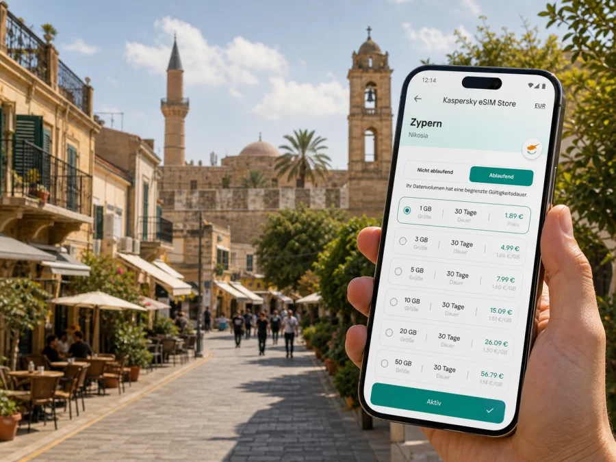 Nikosia eSIM: Internet für die Zypern-Reise