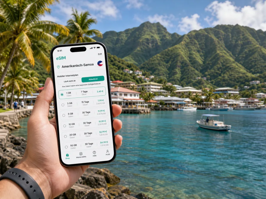 Pago Pago eSIM: mobiles Internet auf Reisen