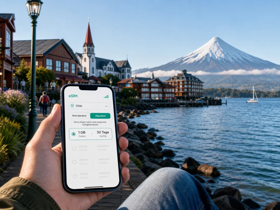 Puerto Varas eSIM: Internet für die Chile-Reise
