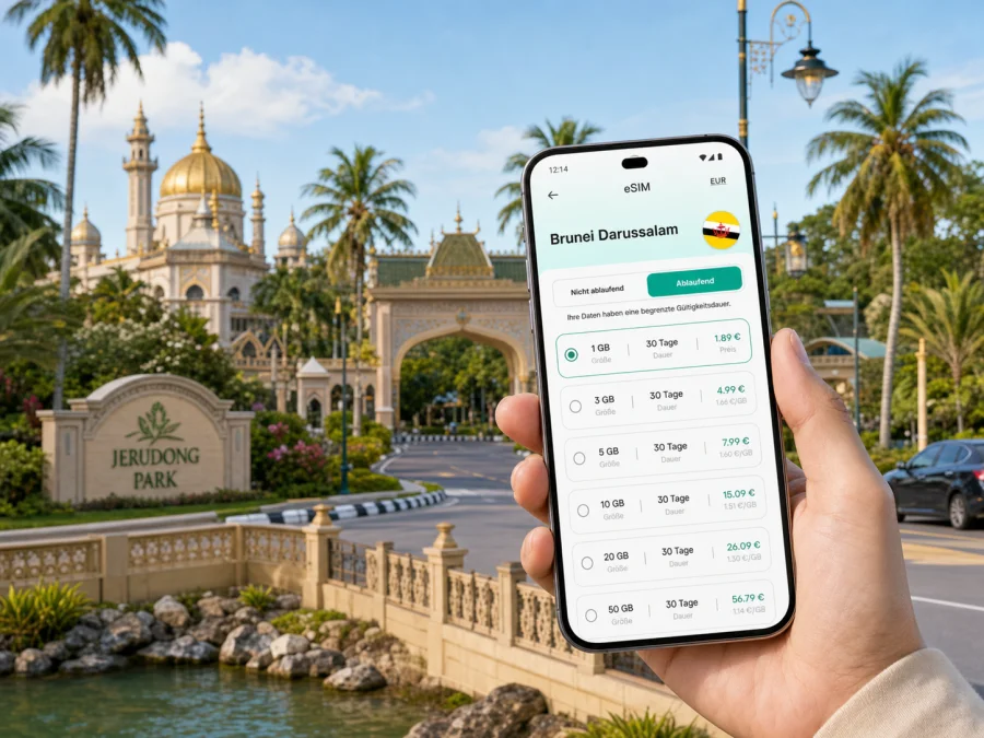 Jerudong eSIM: Internet für Ihre Reise