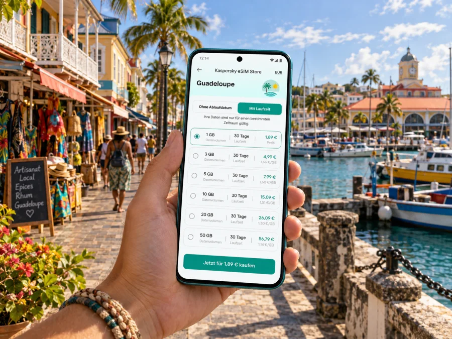 eSIM in Pointe-à-Pitre: Internet auf Guadeloupe