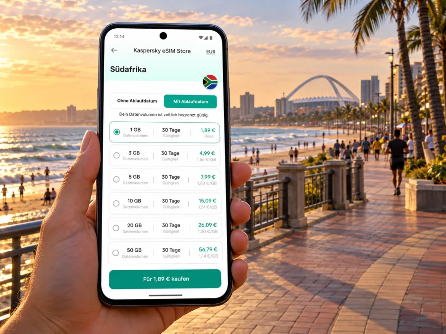 Durban eSIM: mobiles Internet in Südafrika