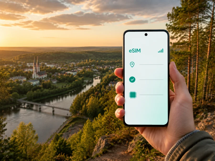 Anykščiai eSIM: mobiles Internet in Litauen