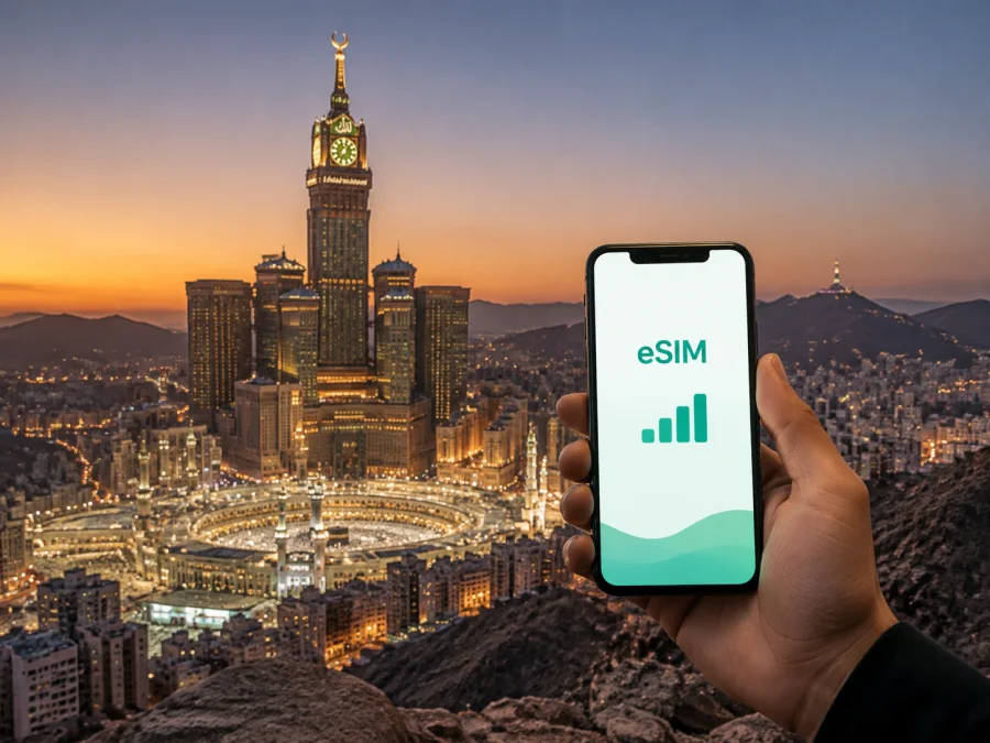 eSIM für Mekka: mobiles Internet in Saudi-Arabien
