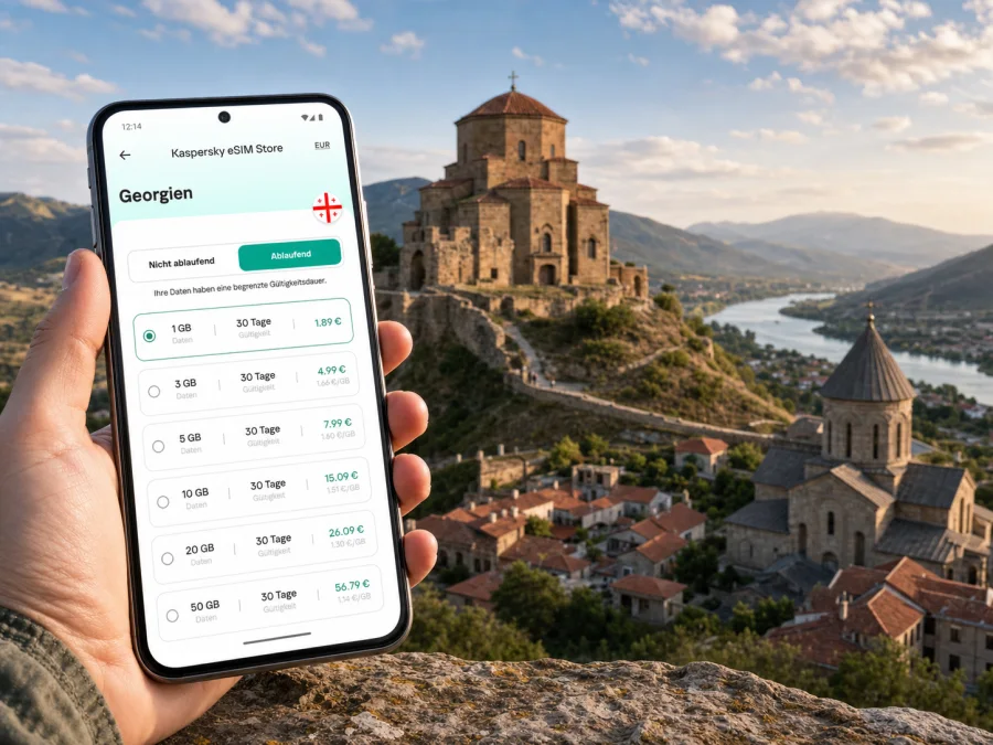 Mzcheta eSIM: Internet für Georgien-Reisen