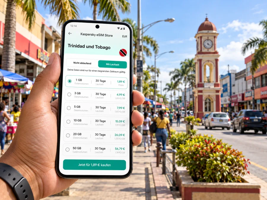 eSIM für Chaguanas: Mobiles Internet in Trinidad