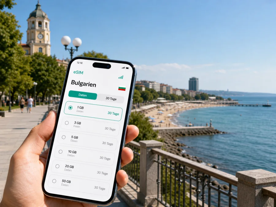 Burgas eSIM: mobiles Internet in Bulgarien