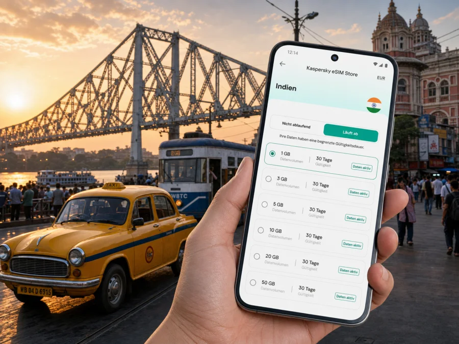 Kalkutta eSIM: mobiles Internet für die Reise