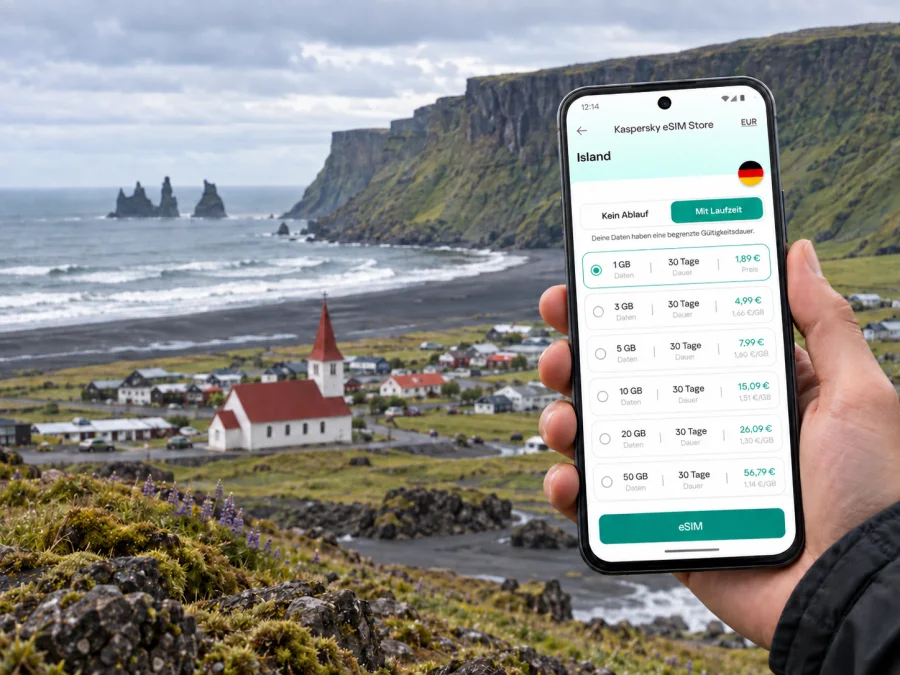 Vík eSIM: mobiles Internet in Island