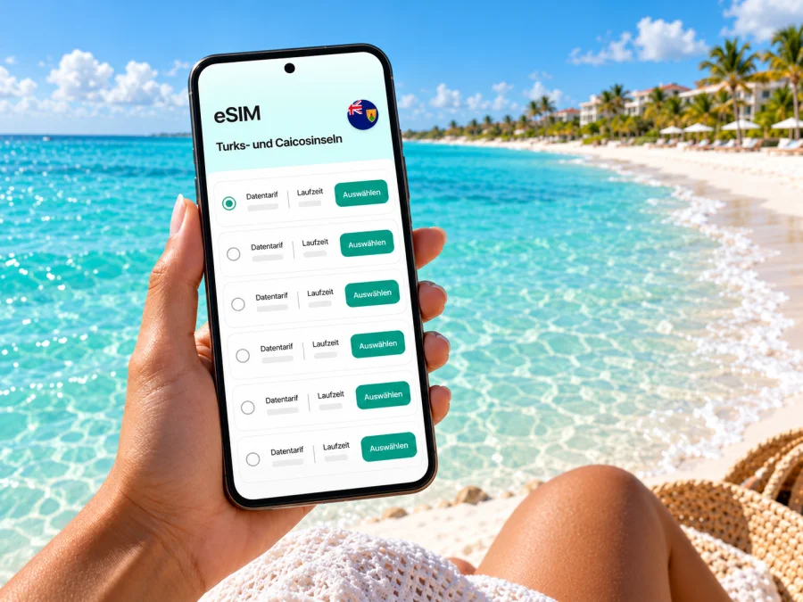 Providenciales: eSIM und mobiles Internet im Urlaub