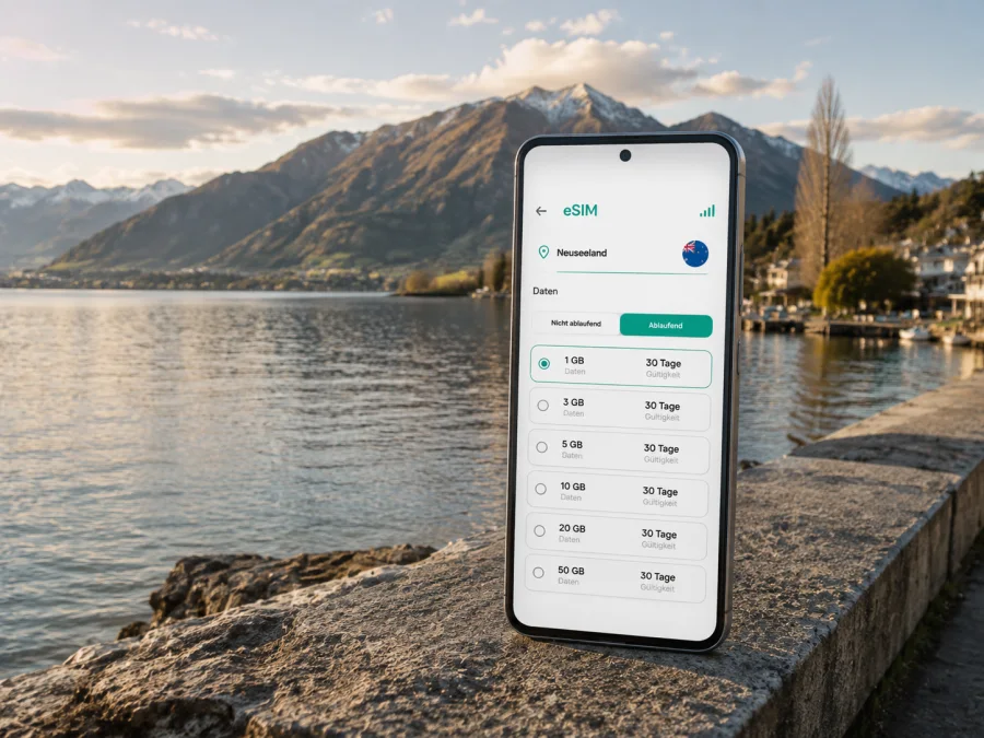Wanaka eSIM: Mobiles Internet in Neuseeland