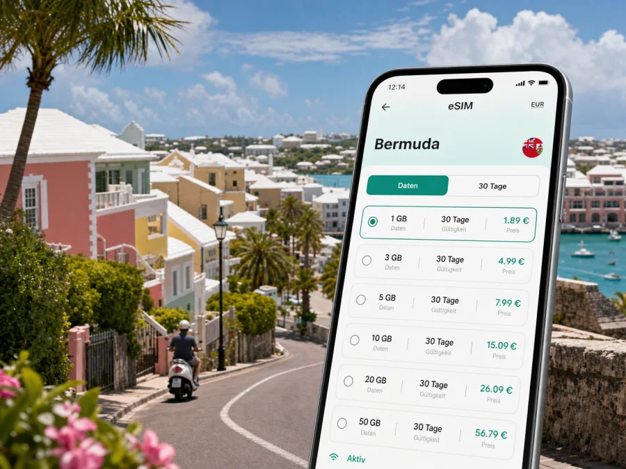 Devonshire eSIM: Internet auf Bermuda
