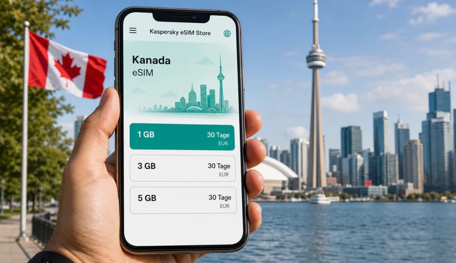 eSIM Kanada: mobile Verbindung und Internet