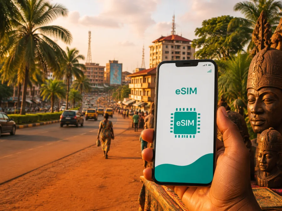 eSIM für Benin-Stadt: mobiles Internet in Nigeria