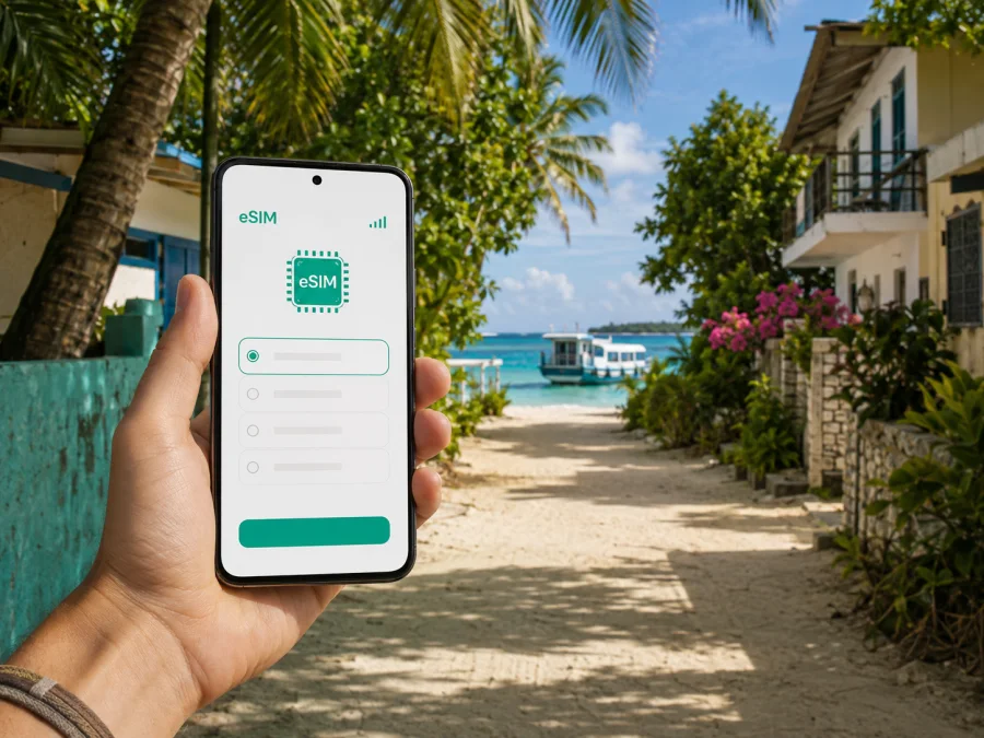 eSIM für Dhigurah: Internet auf den Malediven