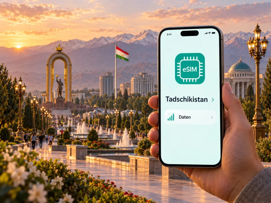 eSIM für Duschanbe: mobiles Internet auf Reisen