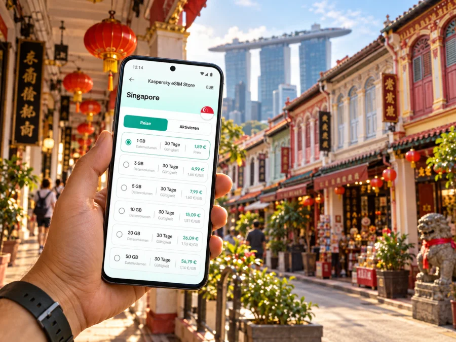 Chinatown Singapur: eSIM für Reise und Internet