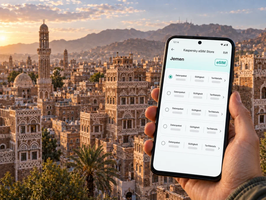 Sanaa: eSIM für mobiles Internet im Jemen