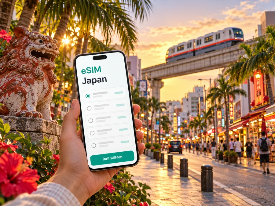 Naha eSIM: Mobiles Internet auf Okinawa