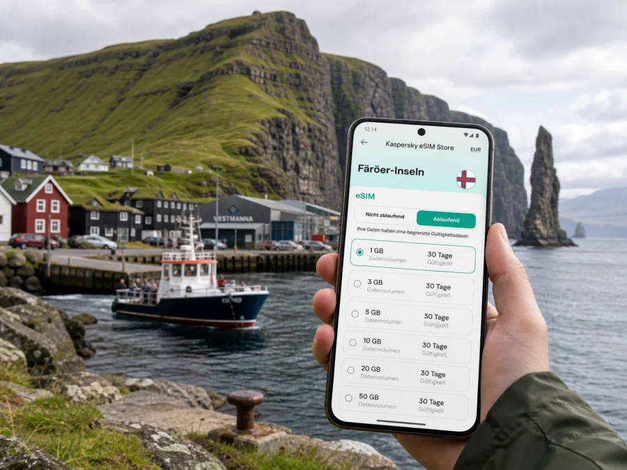 Vestmanna eSIM: mobile Verbindung und Internet