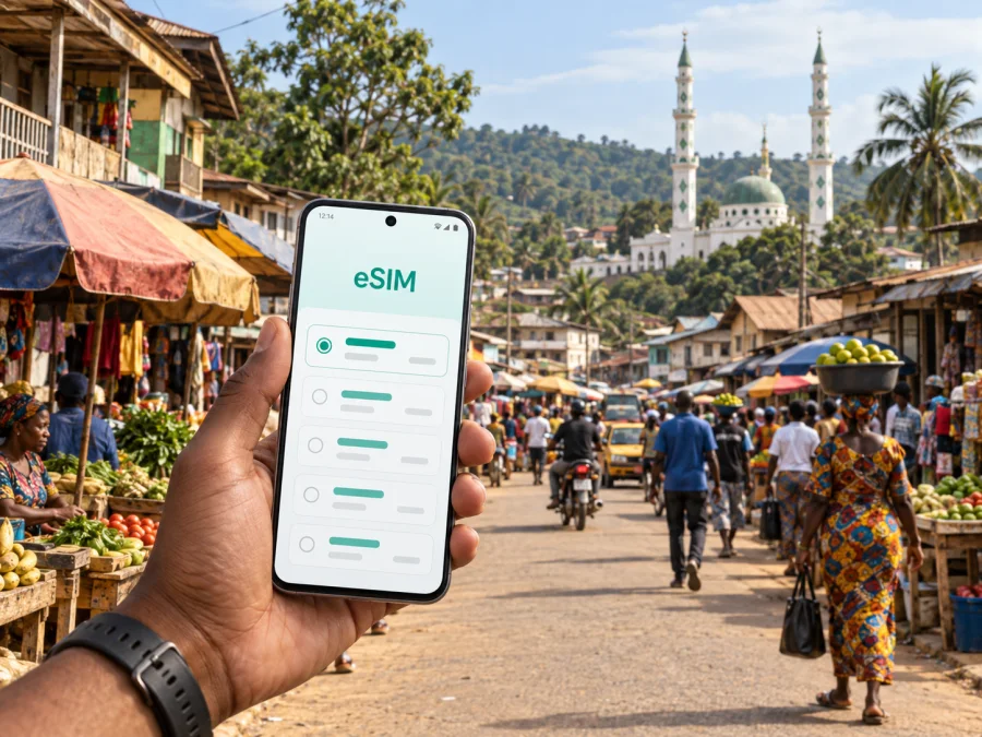 Ganta: eSIM für mobiles Internet in Liberia