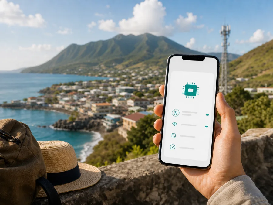 FLOW eSIM in St. Kitts und Nevis: Was prüfen?