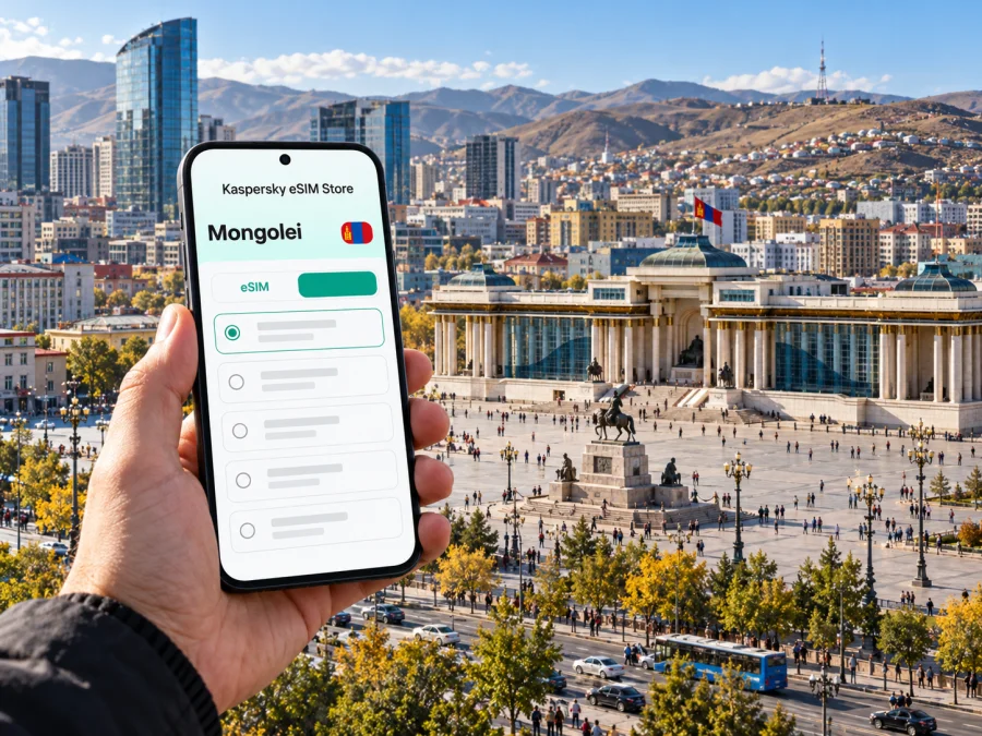 Ulaanbaatar: eSIM für Internet und mobile Verbindung