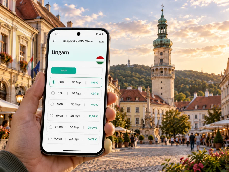 Sopron eSIM: mobiles Internet für Ihre Reise