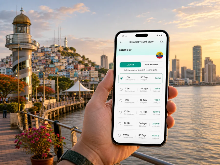 Guayaquil eSIM: mobiles Internet für Ecuador