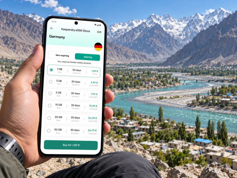 Skardu eSIM: Mobiles Internet in Pakistan