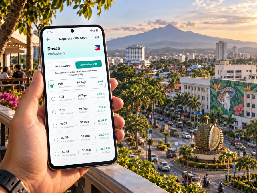 Davao eSIM: mobiles Internet für Ihre Städtereise