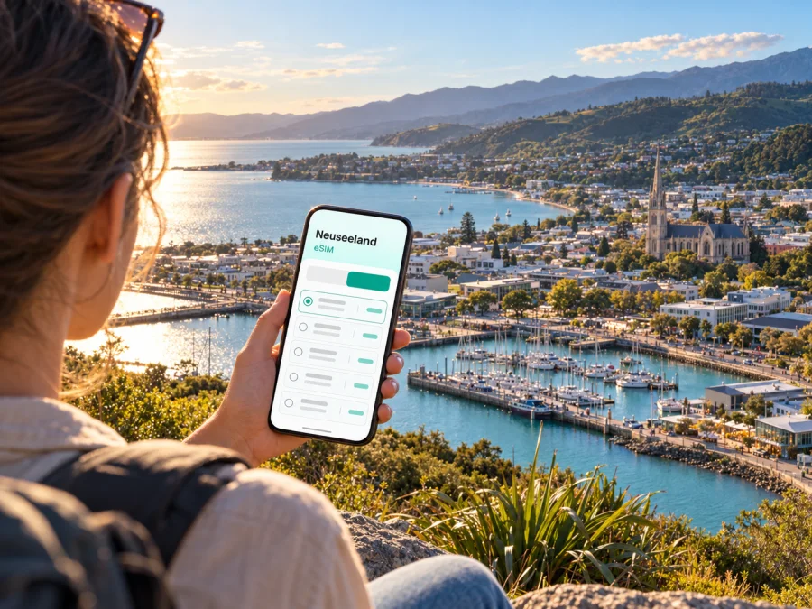 eSIM in Nelson: Mobiles Internet in Neuseeland