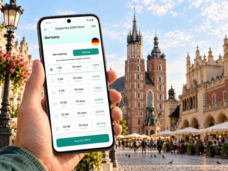 Krakau eSIM: mobiles Internet für Ihre Städtereise