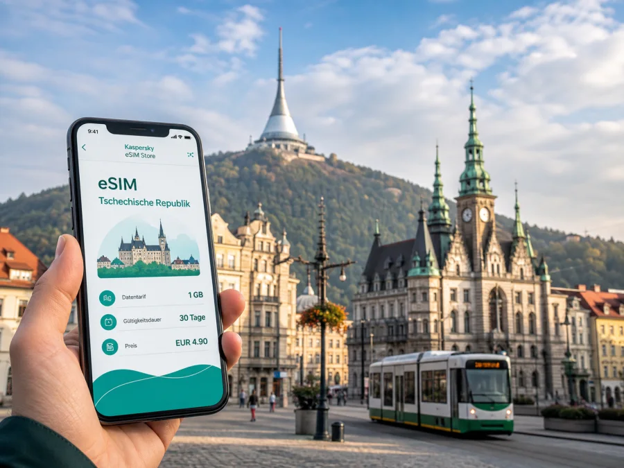 Liberec eSIM: Internet für Ihre Reise
