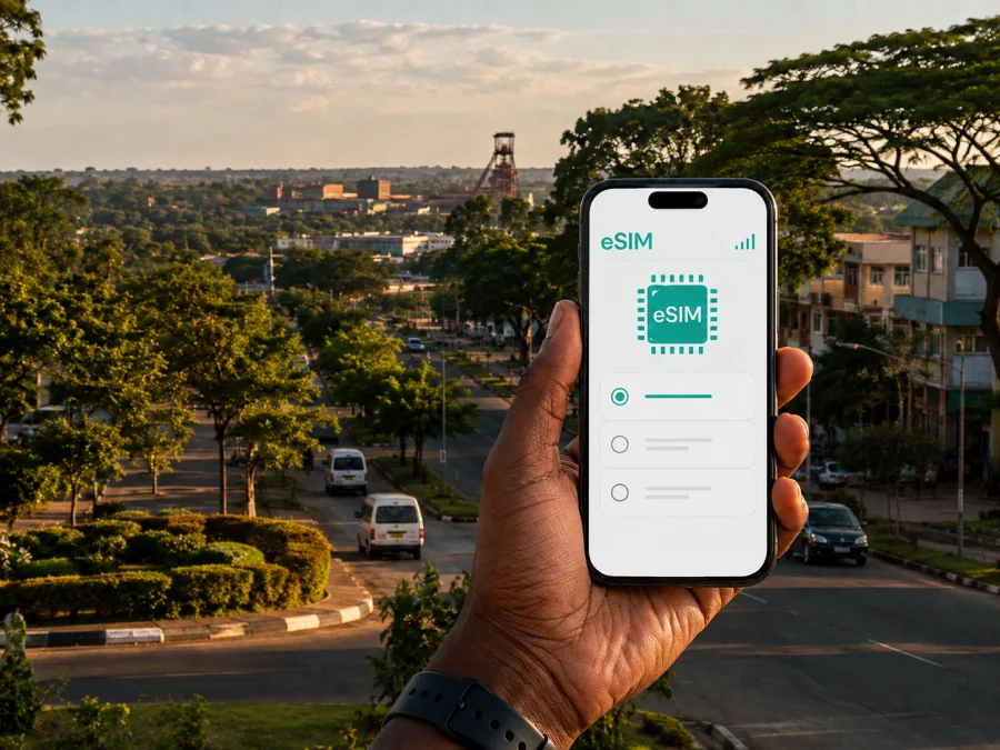 Chingola eSIM: Mobiles Internet in Sambia