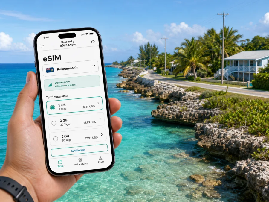 East End eSIM: Internet auf den Kaimaninseln