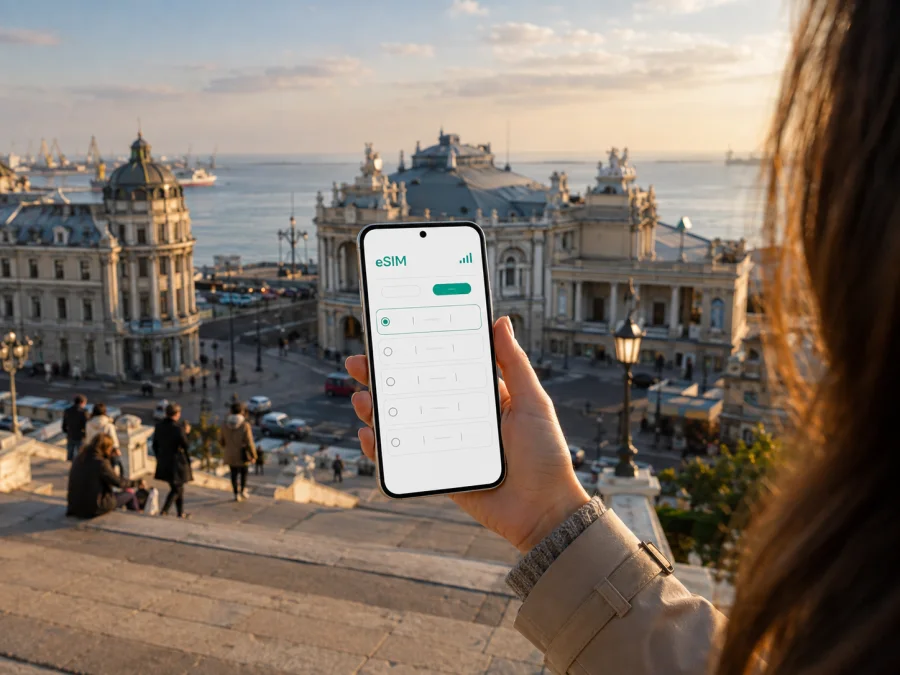 eSIM für Odessa: mobiles Internet unterwegs