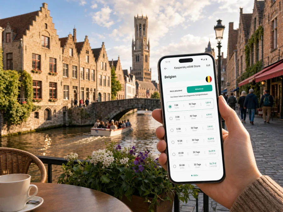 Brügge eSIM: mobiles Internet für Belgien