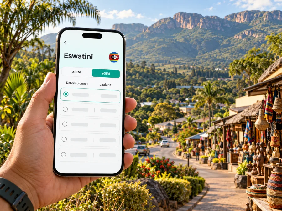 Ezulwini eSIM: Mobiles Internet in Eswatini