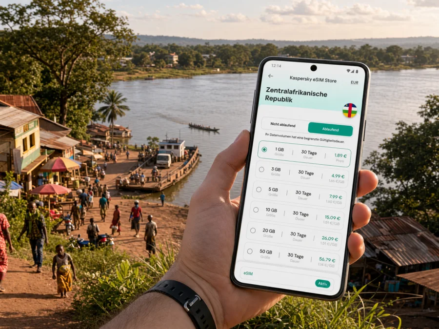 Bangassou eSIM: Internet für Ihre Reise