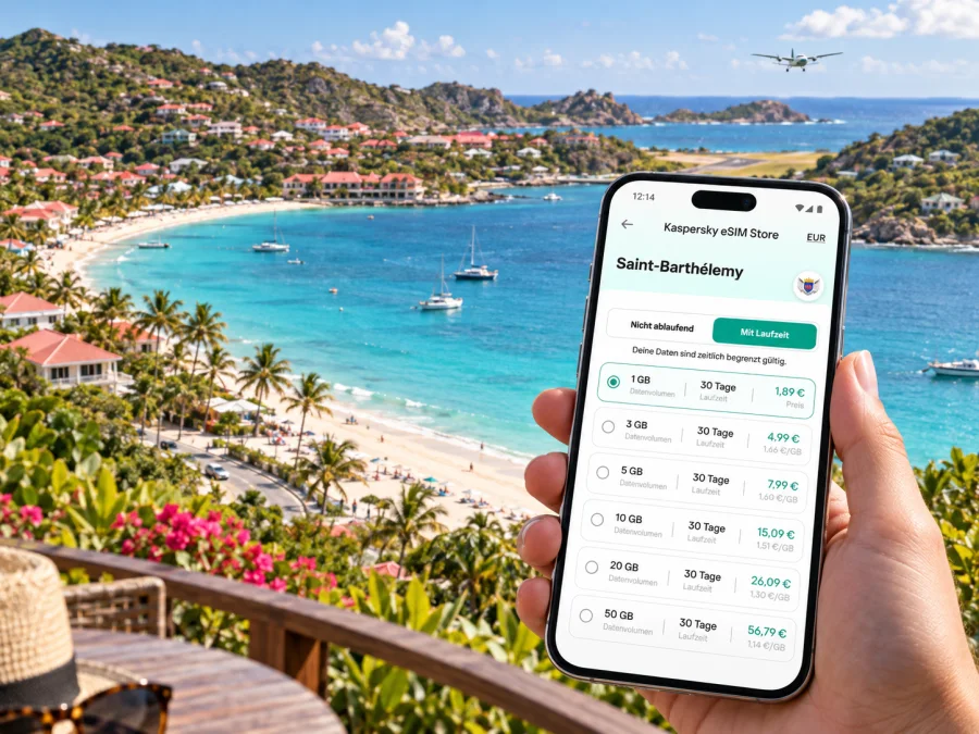 Saint Jean eSIM: Mobiles Internet auf Saint-Barthélemy