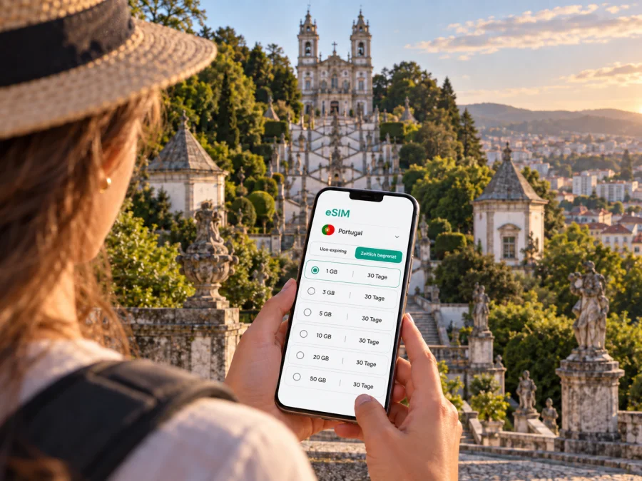 Braga eSIM: Mobilfunk und Internet in Portugal