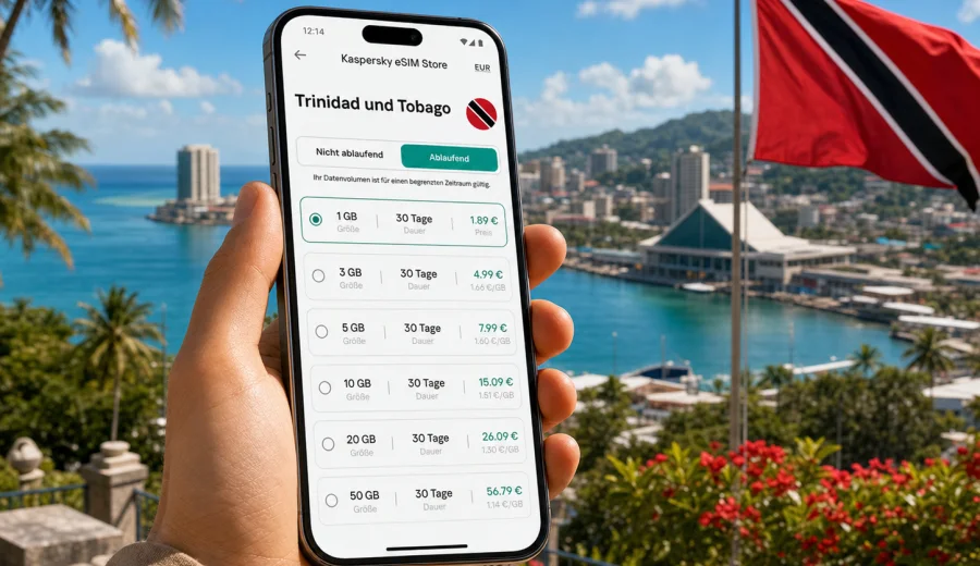 eSIM Trinidad und Tobago: Internet und Verbindung