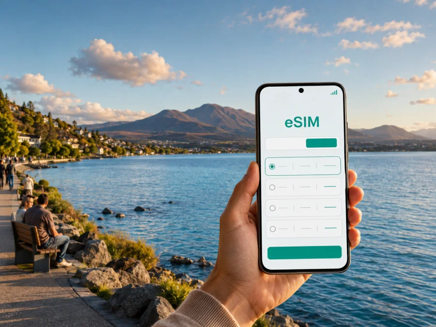 eSIM für Taupo: mobiles Internet in Neuseeland