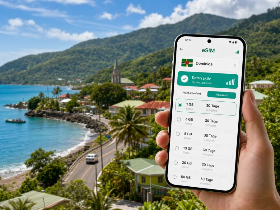 Mahaut eSIM: Internet für Dominica