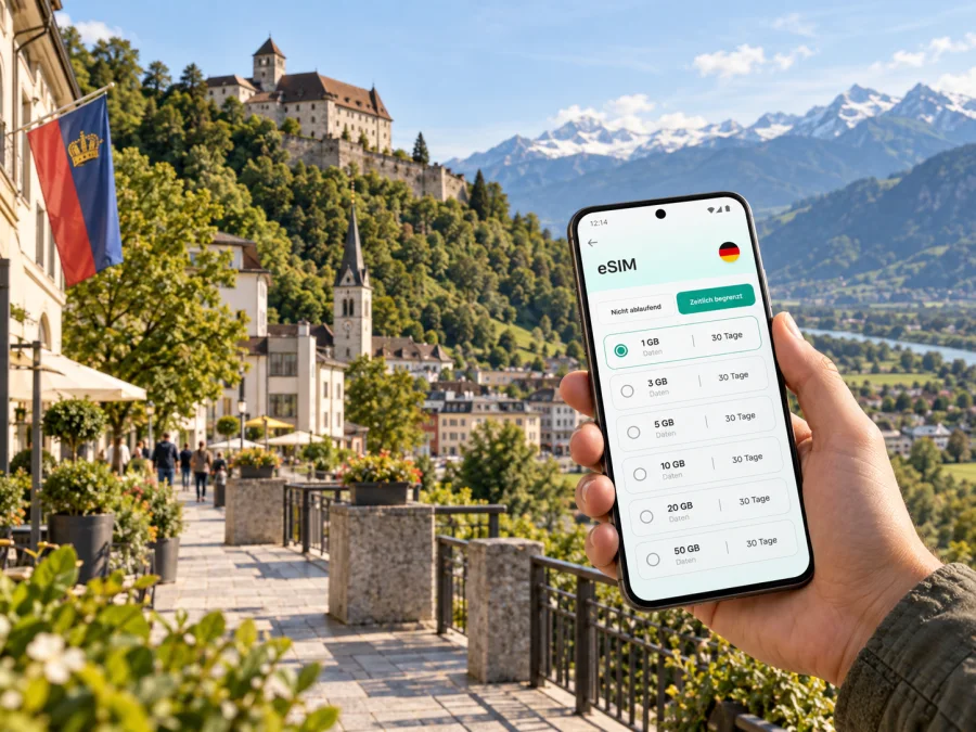 Vaduz eSIM: Mobiles Internet für Ihre Reise