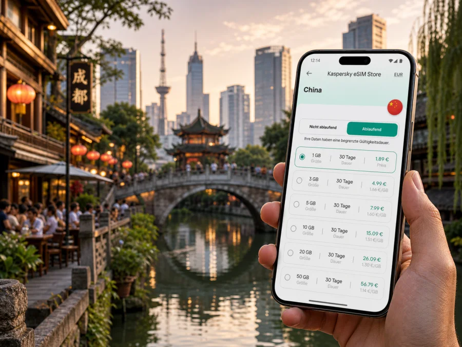 Chengdu eSIM: Internet für Ihre Reise