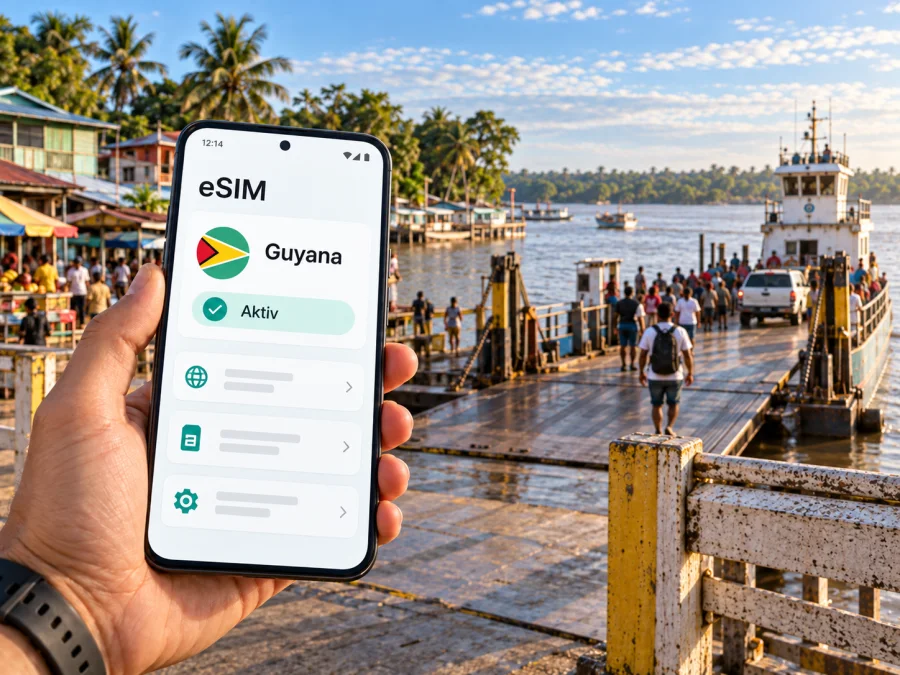 Parika eSIM: Mobiles Internet in Guyana
