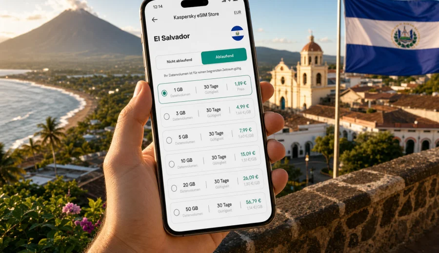 eSIM El Salvador: mobiles Internet auf Reisen